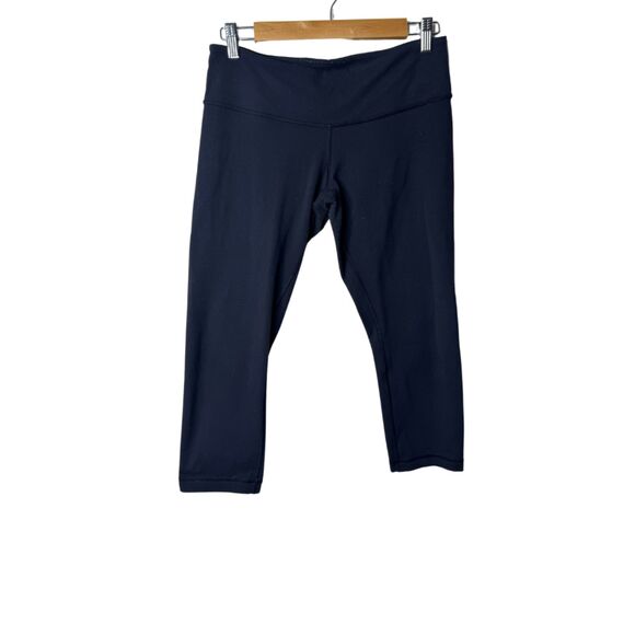 lululemon vintage low rise 21" cropped leggings black size 8 - Picture 1 of 7